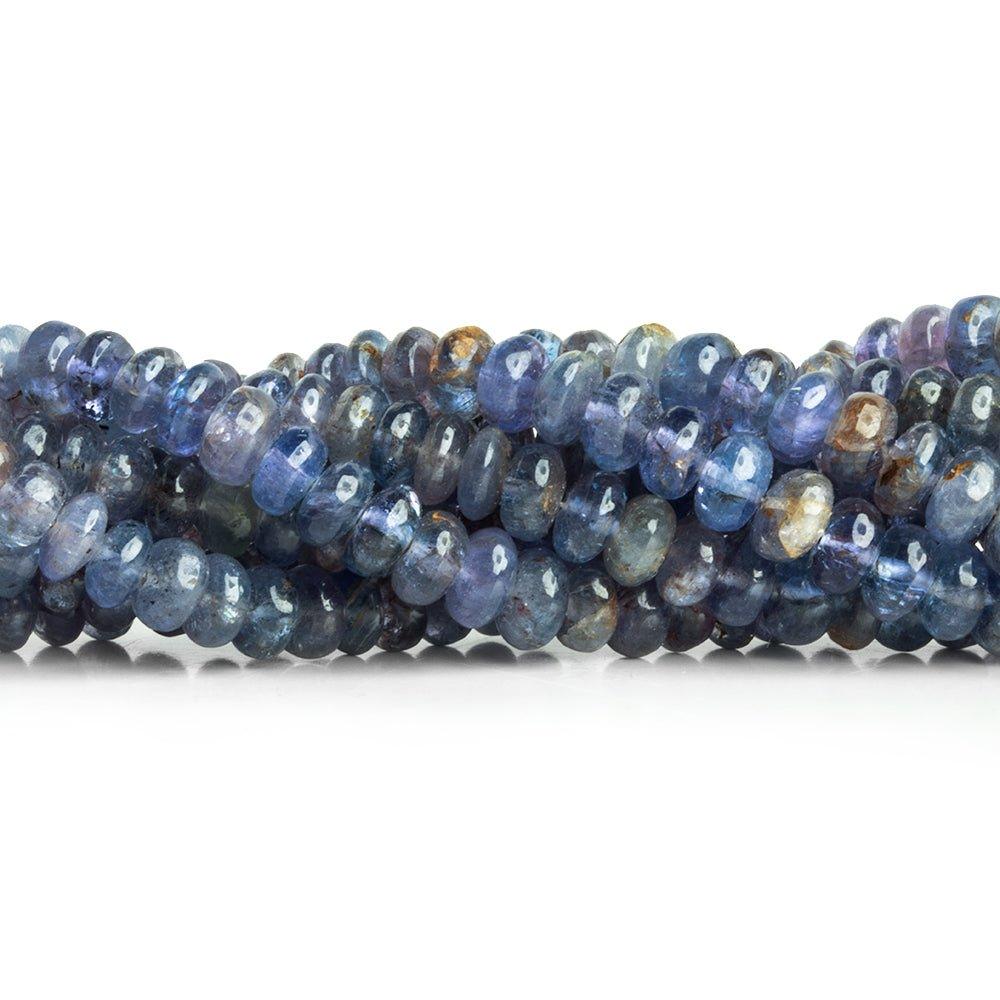 Tanzanite Plain Rondelle Beads 18 inch 180 pieces - The Bead Traders