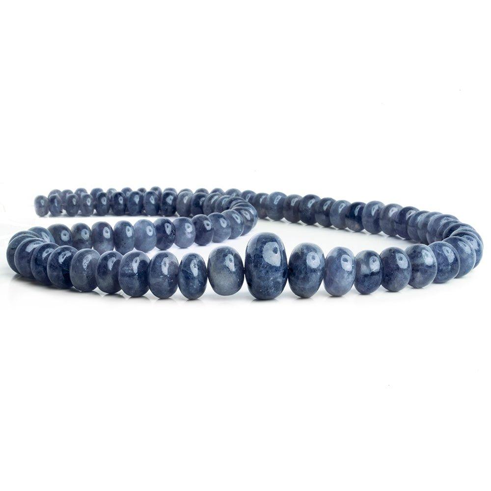 Tanzanite Plain Rondelle Beads 18 inch 75 pieces - The Bead Traders
