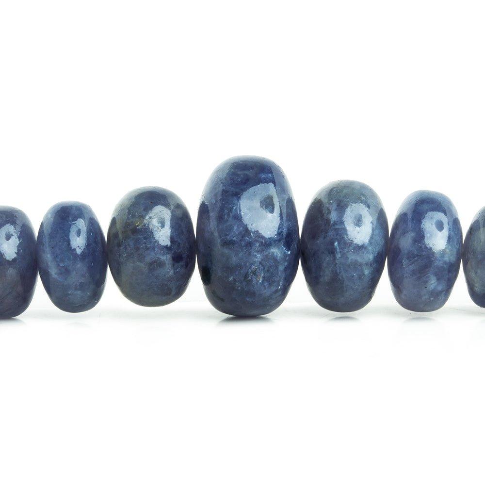 Tanzanite Plain Rondelle Beads 18 inch 75 pieces - The Bead Traders