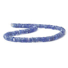 Tanzanite plain rondelles 14 inch 165 beads 5mm - 6mm - The Bead Traders