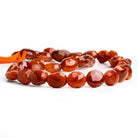 Terra Cotta Red Agate Beads Faceted 9-11mm Oval Beads, 14 inch - The Bead Traders