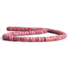 Thulite Plain Heishi Beads 16 inch 220 pieces - The Bead Traders