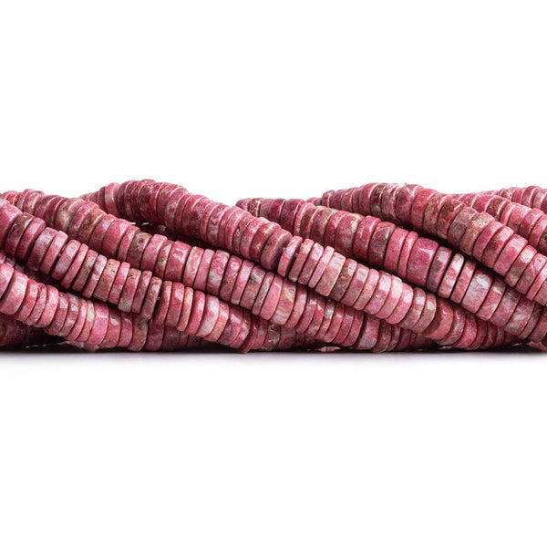 Thulite Plain Heishi Beads 16 inch 220 pieces