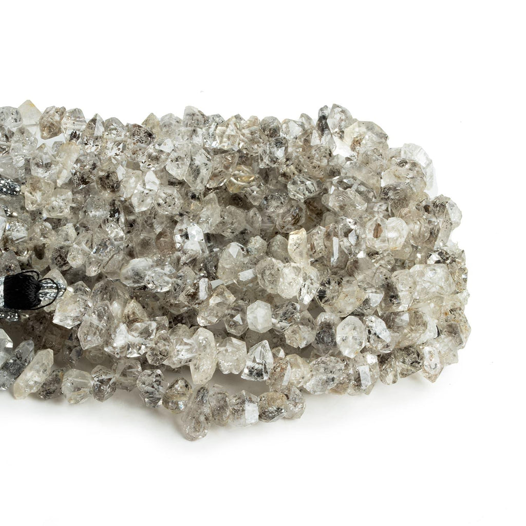 Tibetan Diamond Quartz Natural Crystals 7 inch 48 beads - The Bead Traders