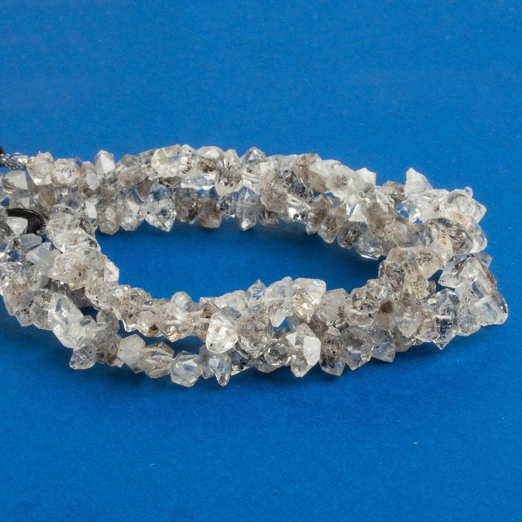 Tibetan Diamond Quartz Natural Crystals 7 inch 48 beads - The Bead Traders