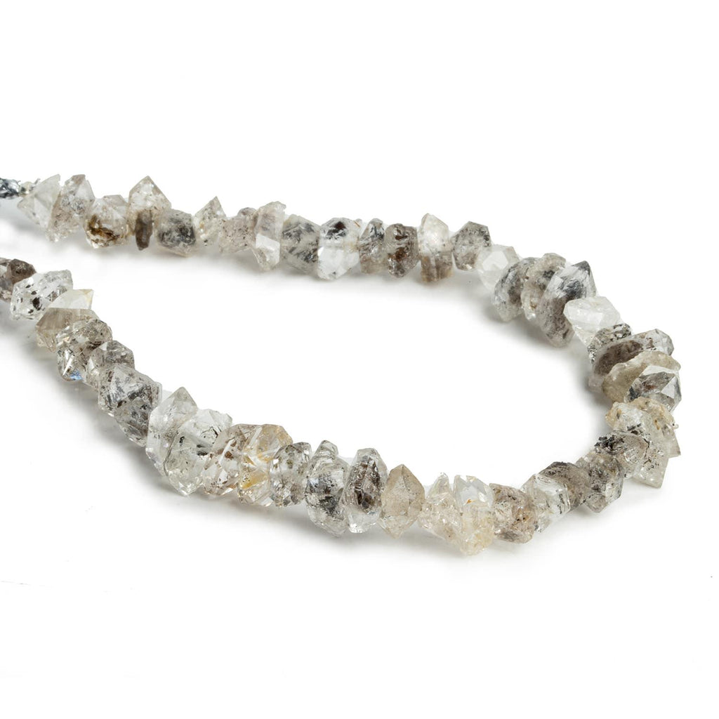 Tibetan Diamond Quartz Natural Crystals 7 inch 48 beads - The Bead Traders