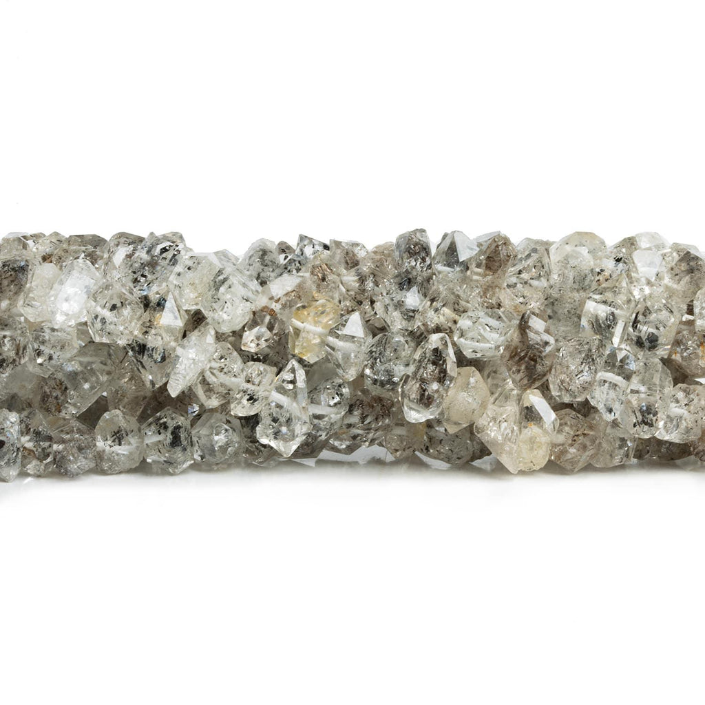 Tibetan Diamond Quartz Natural Crystals 7 inch 48 beads - The Bead Traders