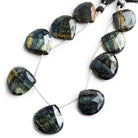 Tiger's Eye Faceted Heart Beads 8 inch 9 pieces - The Bead Traders
