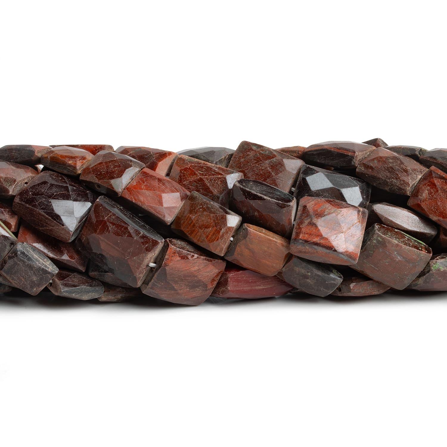 Tiger's Eye Handcut Rectangles 15 inch 27 beads - The Bead Traders