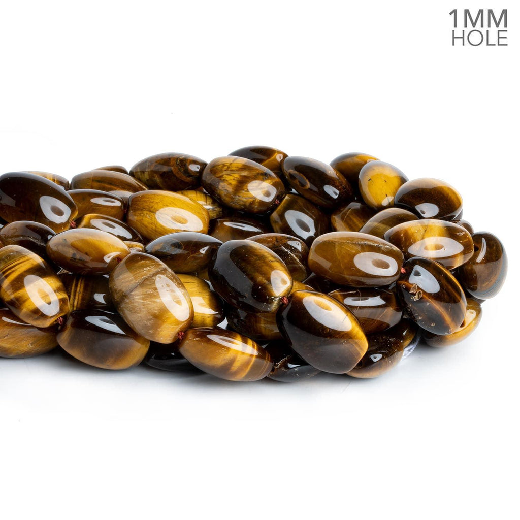 Tiger's Eye Plain Ovals 16 inch 22 beads AA - The Bead Traders