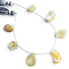 Top Drilled Free Form Drusy Slices 6 inch 7 pieces - The Bead Traders