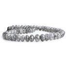 Tourmalinated Quartz Faceted Rondelle Beads 15 inch 63 pieces - The Bead Traders