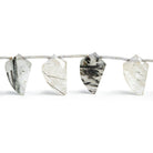 Tourmalinated Quartz Fancy Cut Beads 10 inch 15 pieces - The Bead Traders