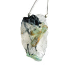 Tourmalinated Quartz Natural Crystal Focal Bead 1 Piece - The Bead Traders