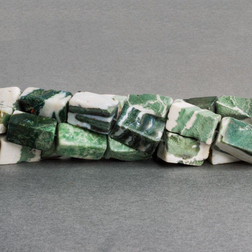 Tree Agate Beads Plain Rectangle beads 15inch , 22 pcs - The Bead Traders