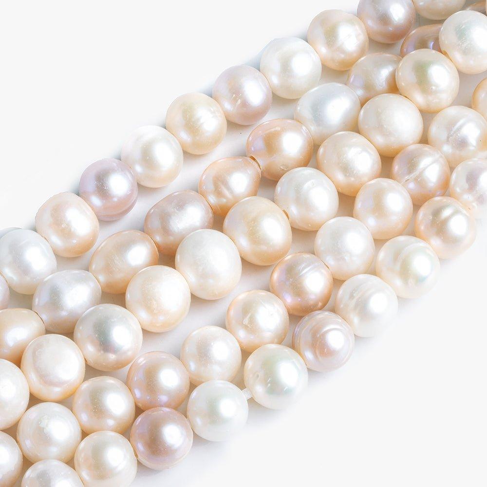 Tri Color Large Hole Freshwater Pearls - Lot of 5 - The Bead Traders