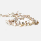 Tri-Color Top Drilled Keshi Freshwater Pearls 16 inch 72 pieces 7x6mm - 9x8mm - The Bead Traders