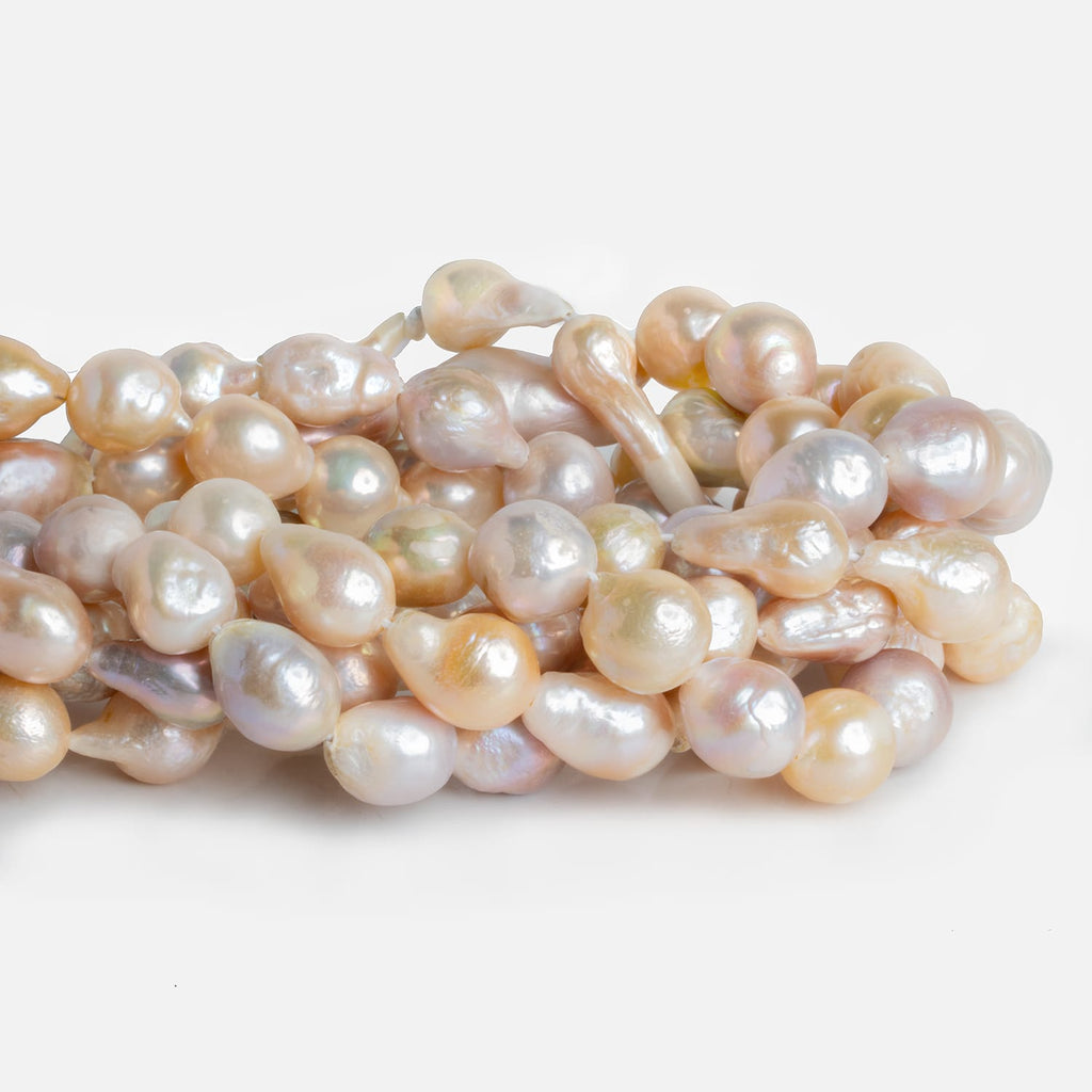 Tricolor Ultra Baroque Freshwater Pearls 16 inch 24 pieces - The Bead Traders