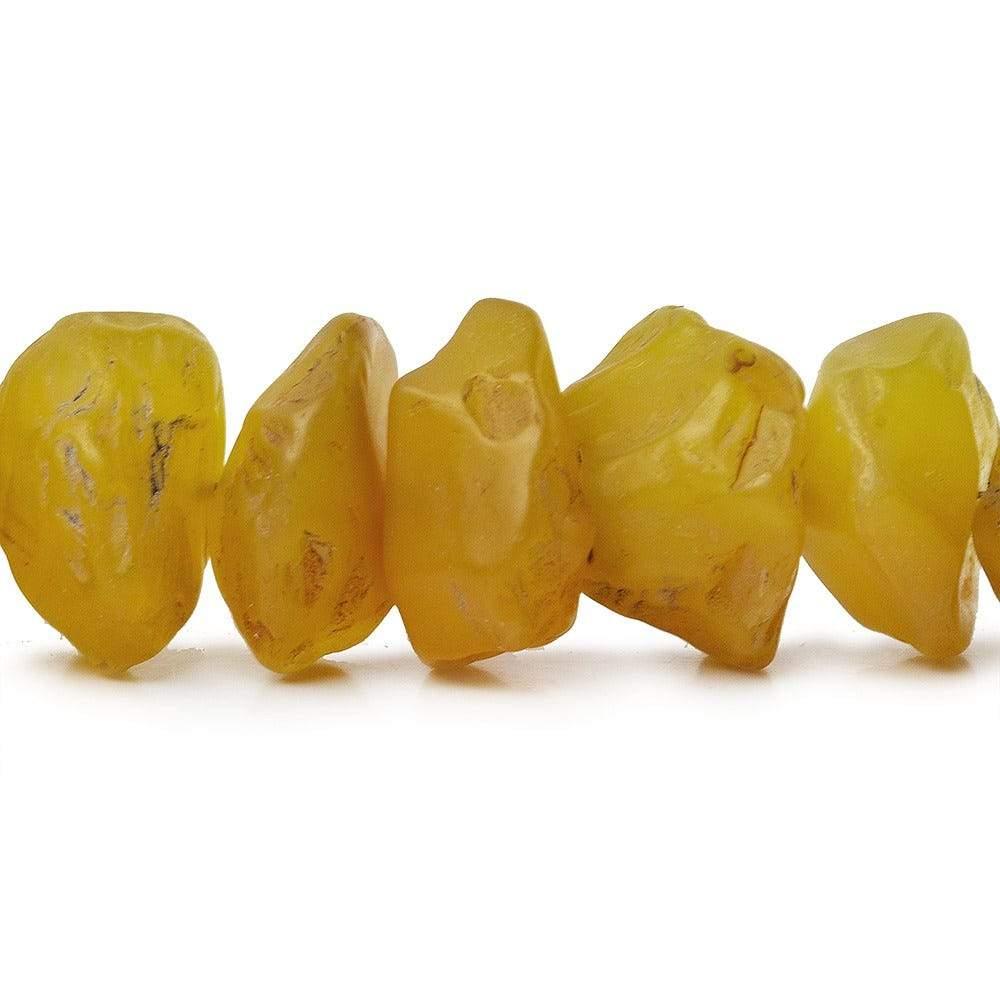 Tropical Yellow Agate Hammer Faceted Disc Beads 8 inch 25 pcs - The Bead Traders