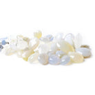 Turkish Blue Chalcedony Beads Pear Briolette, 7" length, 8x5-23x15mm, 47 pcs - The Bead Traders