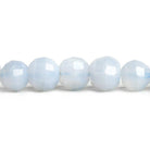 Turkish Chalcedony Faceted Round Beads 17 inch 53 pieces - The Bead Traders