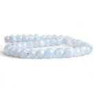 Turkish Chalcedony Faceted Round Beads 17 inch 53 pieces - The Bead Traders