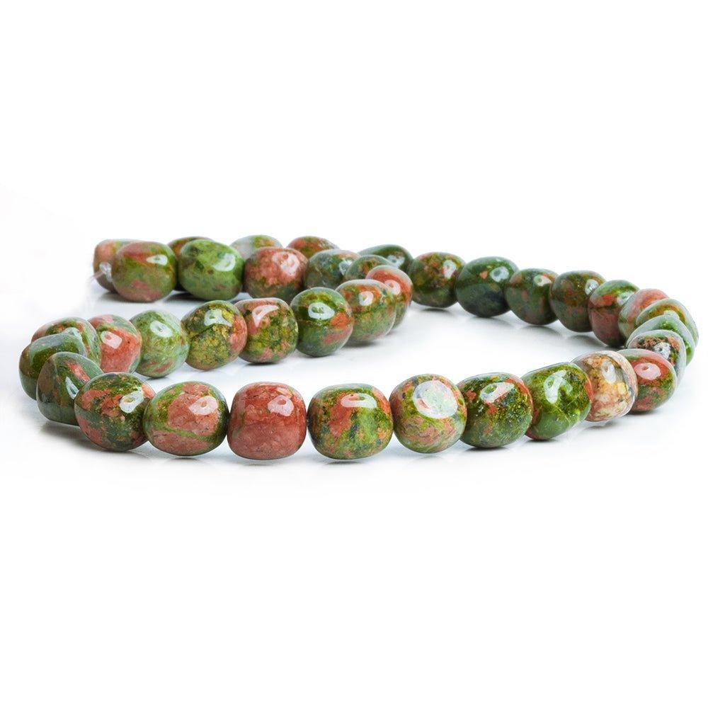 Unakite Plain Nugget Beads 16 inch 37 pieces - The Bead Traders