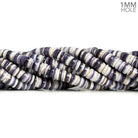 Wampum Shell Plain Heishi Beads 16 inch 170 pieces - The Bead Traders