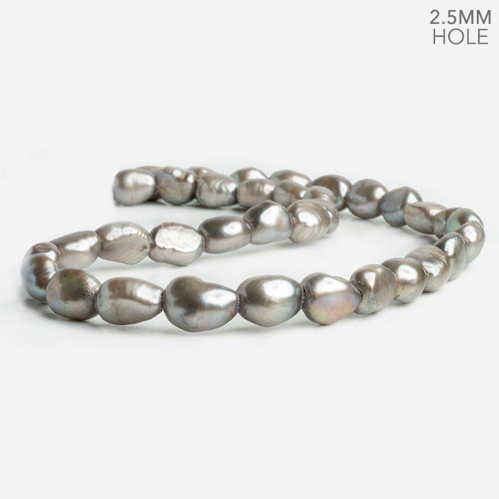 Warm Gray Baroque Freshwater Pearls 16 inch 35 pieces - The Bead Traders