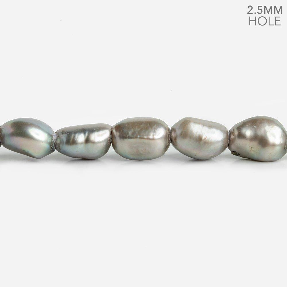 Warm Gray Baroque Freshwater Pearls 16 inch 35 pieces - The Bead Traders