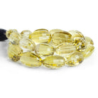 Warm Lemon Quartz Faceted Ovals 18 inch 21 beads - The Bead Traders