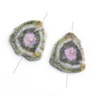 Watermelon Tourmaline Freeshape Gem Focal 1 Piece - The Bead Traders