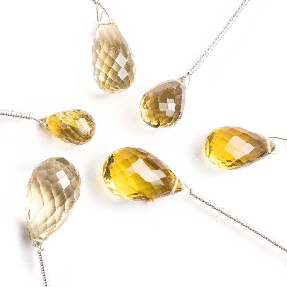 Whiskey Quartz Faceted Teardrop Focal Bead 1 Piece - The Bead Traders