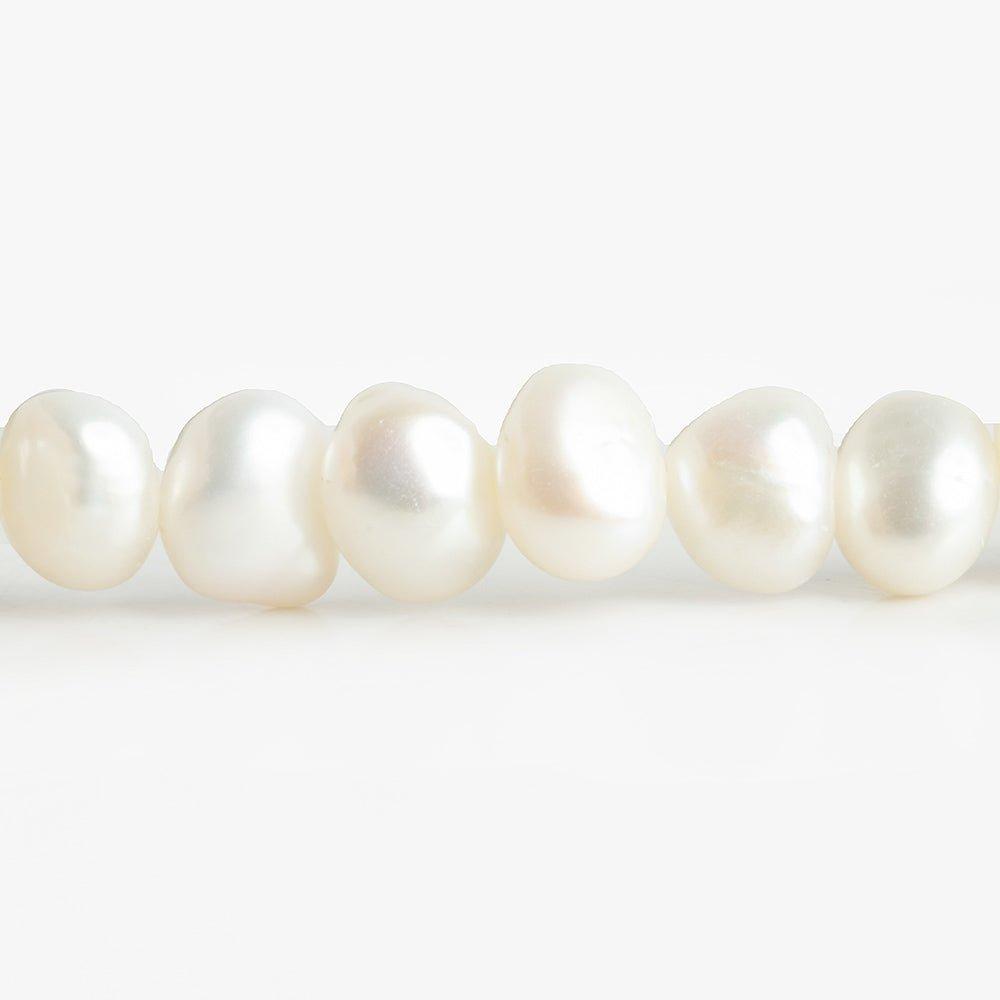 White Baroque Freshwater Pearls 16 inch 72 pieces - The Bead Traders