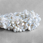 White Keshi Pearls 15 inch 55 beads - The Bead Traders