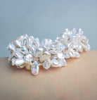 White Keshi Pearls 15 inch 55 beads - The Bead Traders