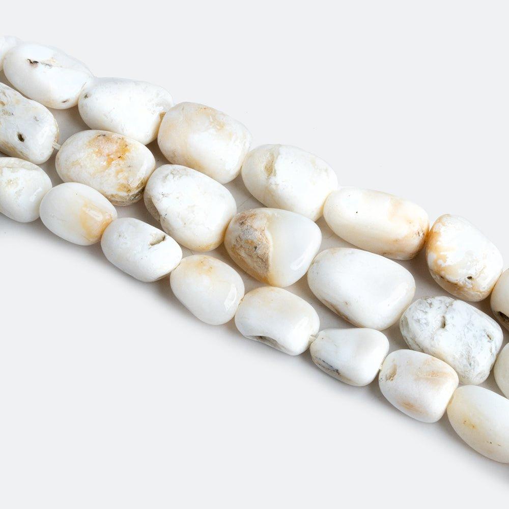 White Opal Plain Nuggets - Lot of 3 - The Bead Traders