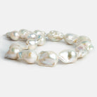 White Ultra Baroque Pearls 16 inch 15 pieces - The Bead Traders