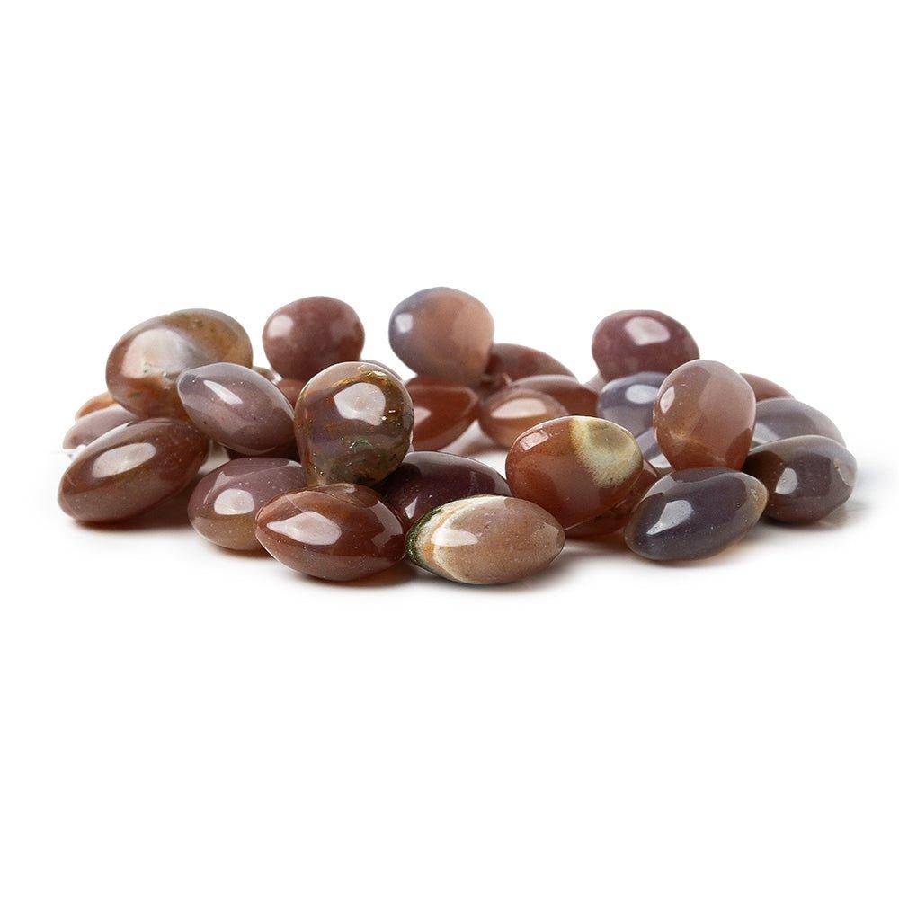 Wild Berry Agate Plain Heart Beads, 8 inch - The Bead Traders