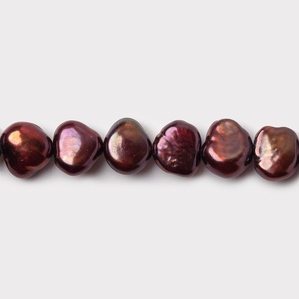 Wine Baroque Freshwater Pearls 16 inch 70 beads 7x6mm - The Bead Traders