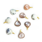 Wire Wrapped Heart Pendants - Lot of 9 - The Bead Traders