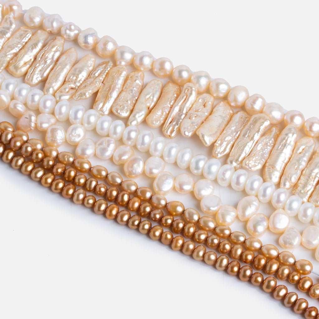 Wood Fairy Pearls - Lot of 7 - The Bead Traders