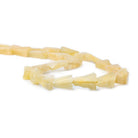 Yellow Aventurine Beads Plain Triangle, 14 inch, 12x10x4mm average - The Bead Traders