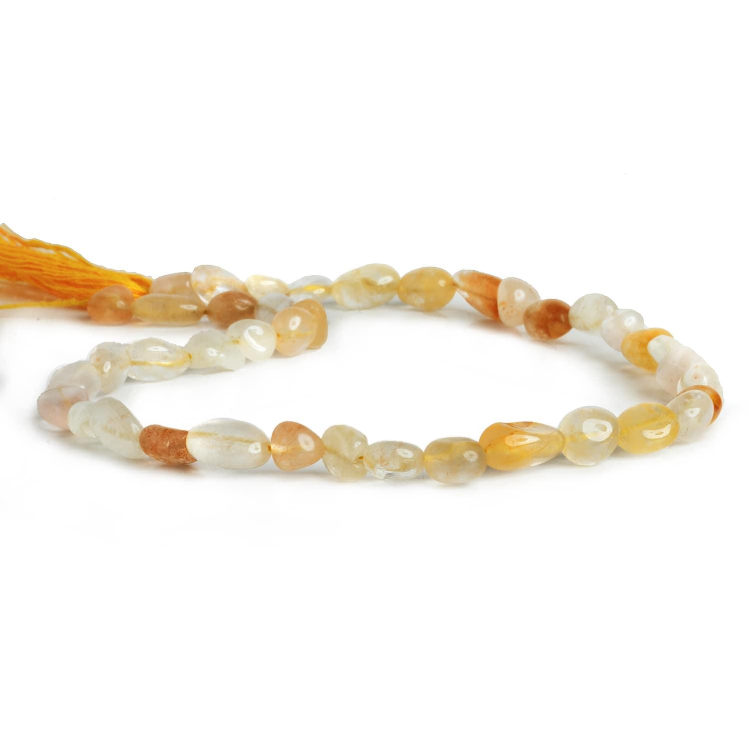 Yellow Aventurine Plain Nuggets 12 inch 40 beads - The Bead Traders