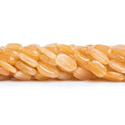 Yellow Aventurine Plain Oval Beads 13 inch 27 pieces - The Bead Traders