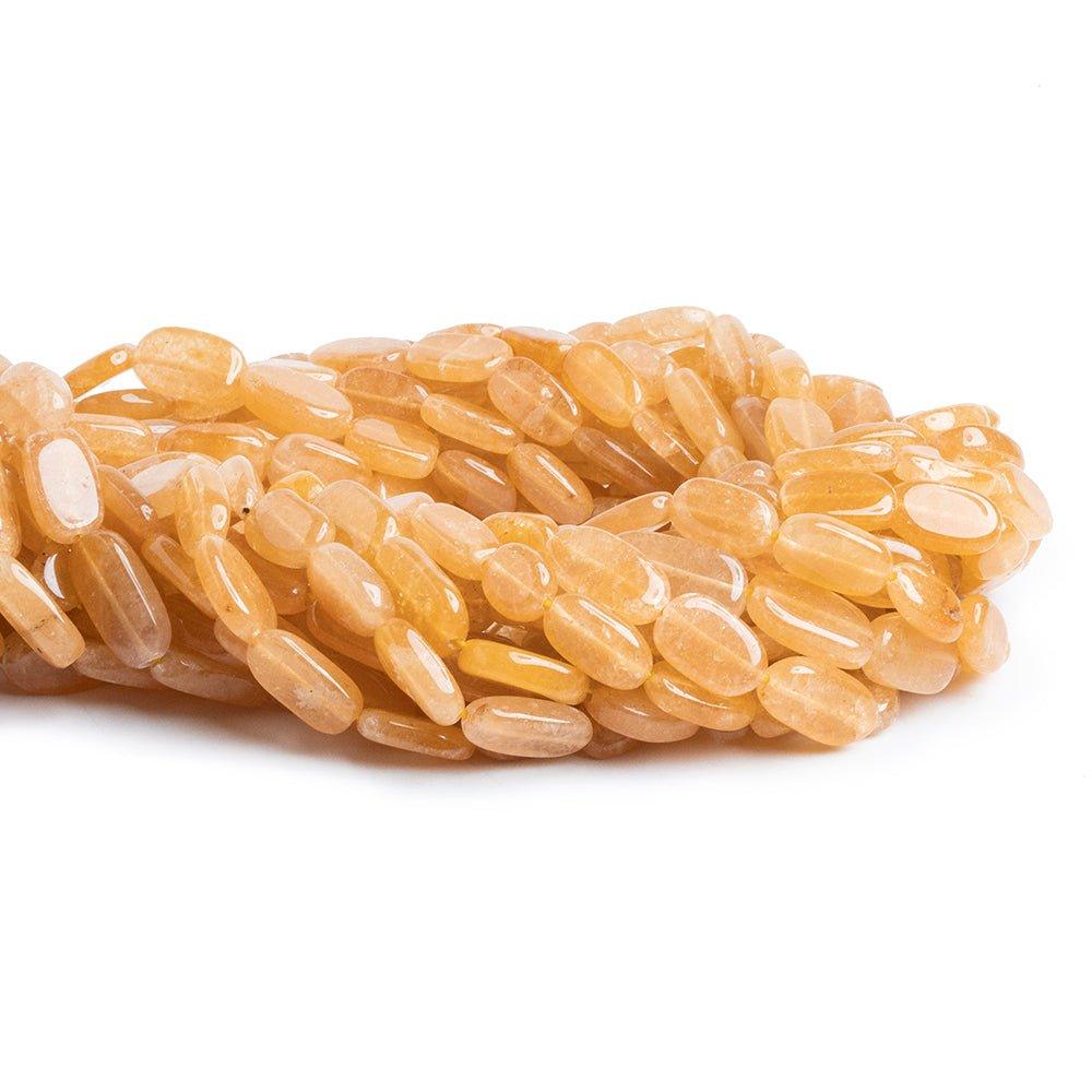Yellow Aventurine Plain Oval Beads 13 inch 27 pieces - The Bead Traders