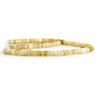 Yellow Opal Plain Heishi Beads 16 inch 180 pieces - The Bead Traders