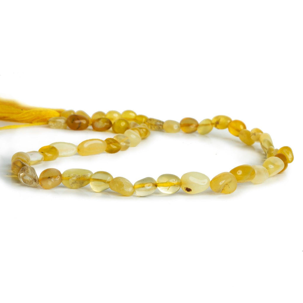 Yellow Opal Plain Nuggets 12 inch 50 beads - The Bead Traders