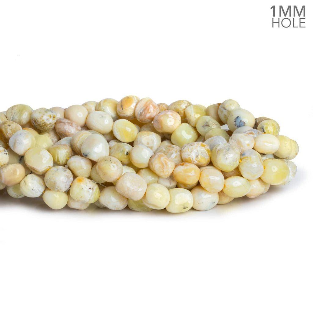 Yellow Opal Plain Nuggets 16 inch 35 beads - The Bead Traders