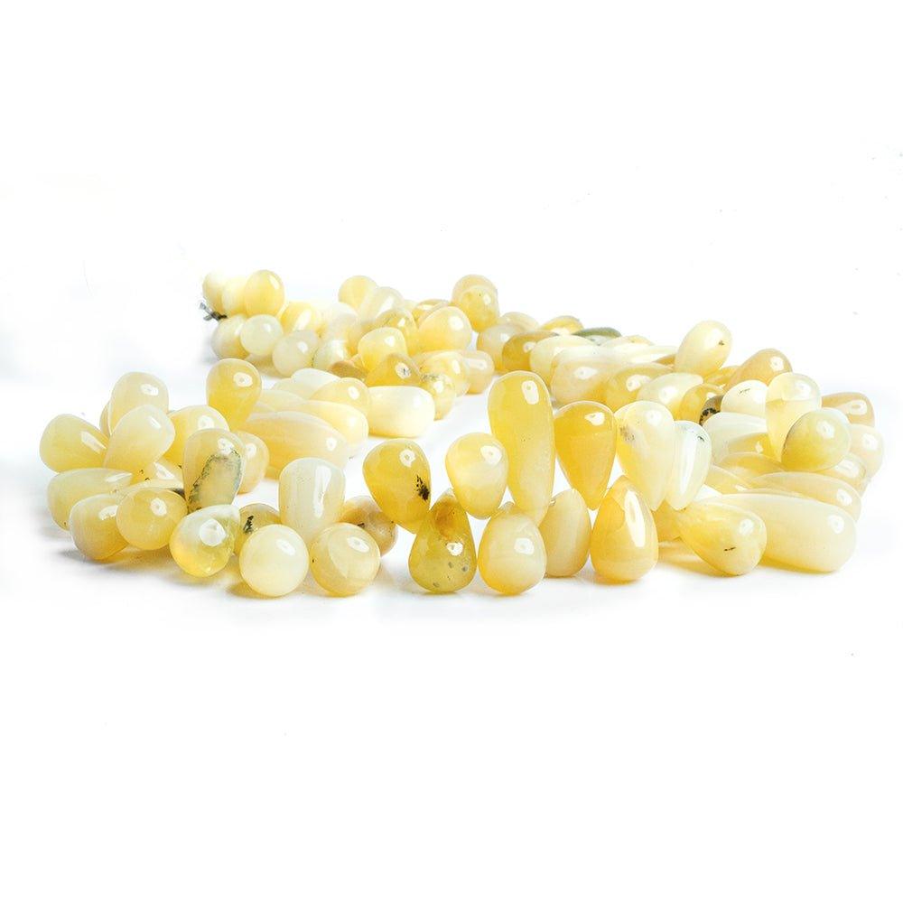 Yellow Opal Plain Teardrop Beads 16 inch 110 pieces - The Bead Traders